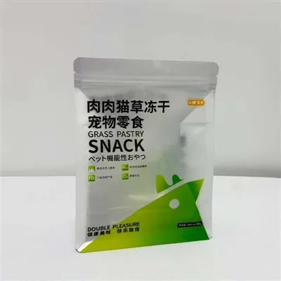 أكياس مسطحة مطبوعة مخصصة للوجبات الخفيفة للحيوانات الأليفة للقطط والكلاب - أكياس تغليف مجففة أكياس تغليف قابلة للإغلاق